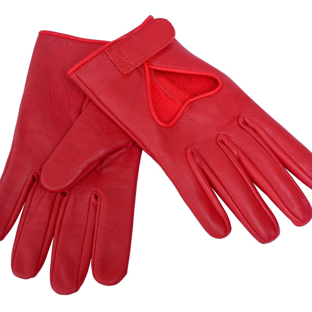 Premium Lambskin Leather Fashion Women Gloves